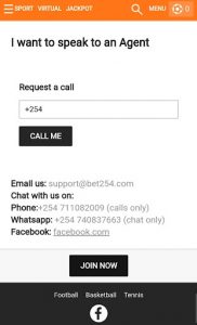 bet254 customer support
